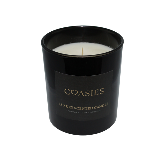 Luxury Scented Candle Rose and Oud Bergamot Black